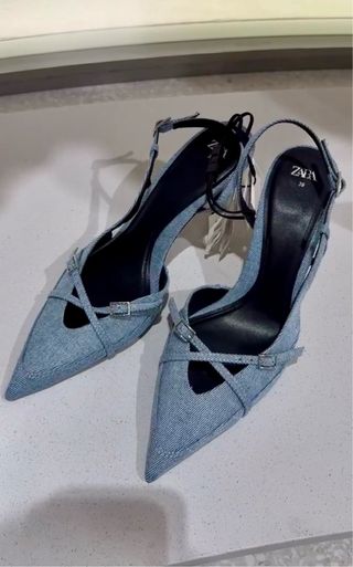 ZAPATO TACÓN DENIM ZARA