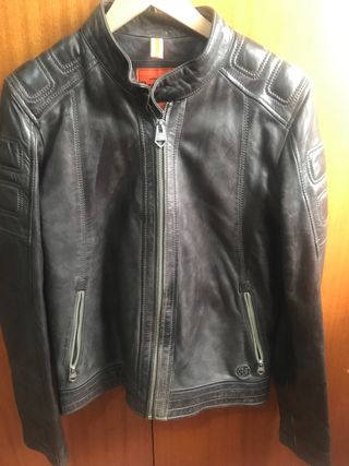 CHAQUETA CAZADORA DE CUERO REDSKINS TALLA M