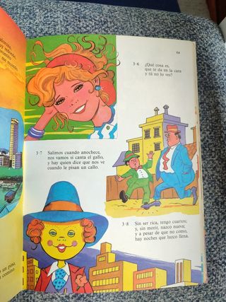 Libro infantil de adivinanzas años 80