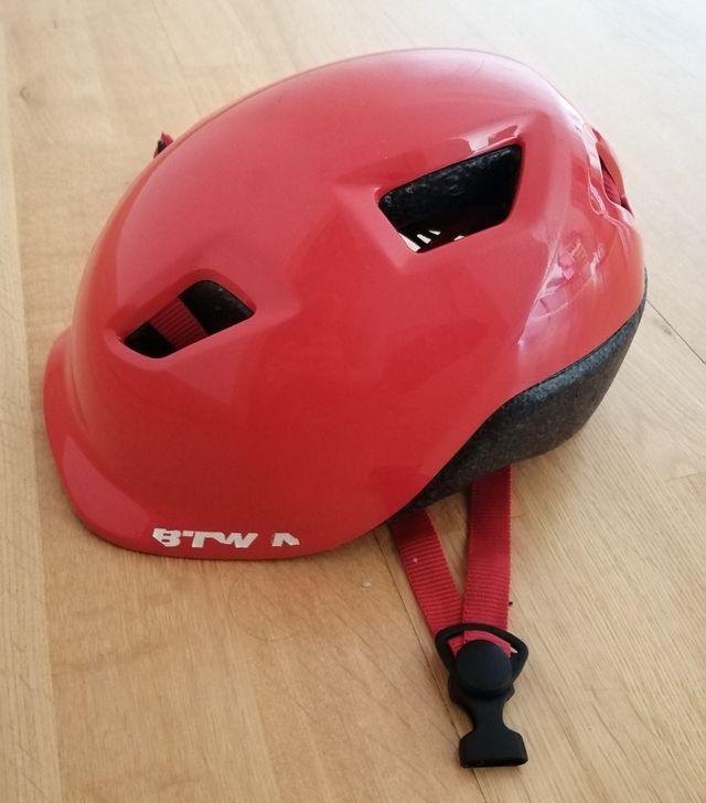 CASCO INFANTIL ROJO BTWIN 500 XS