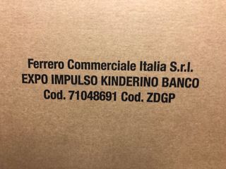 Espositore da banco ovetti Kinderino Ferrero