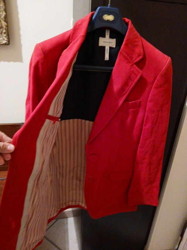 Giacca mezza stagione rossa nuova mai us
