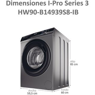 Lavadora Haier I-Pro Series 3 HW90-B14939S8-IB 9kg