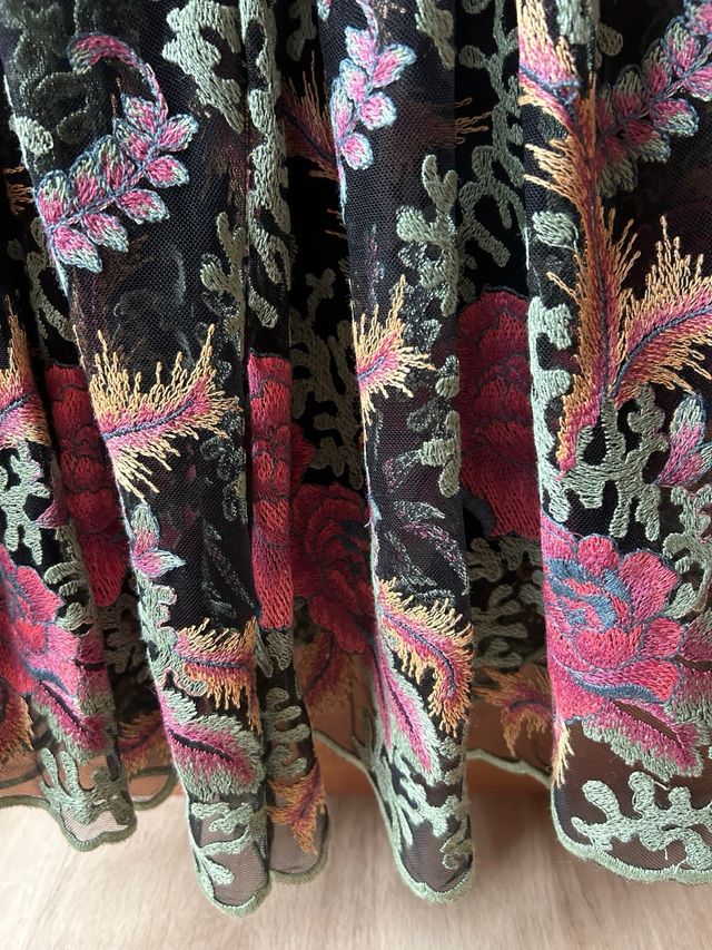 Vestido bordado Maribel Ruiz.