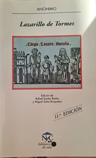 Libro lectura. El lazarillo de Tormes