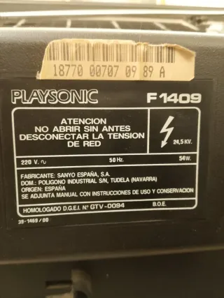 Televisión de 14 pulgadas