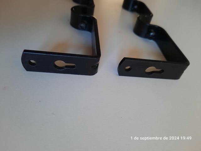 Soporte cortinas doble