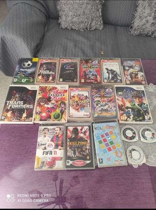 Juegos wii y psp