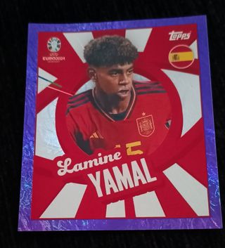 Cromo Euro 2024 - Lamine Yamal (Paralelo morado)