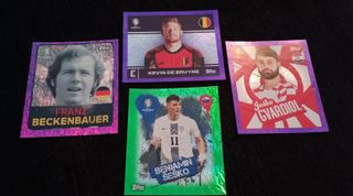 Cromos Eurocopa 2024 - Paralelos morados y verde