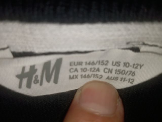 Jersey HM niño. Talla 10-12