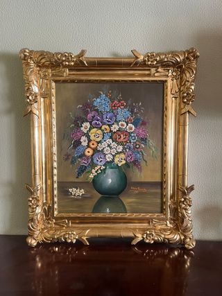 Marco en madera, dorado en oro fino