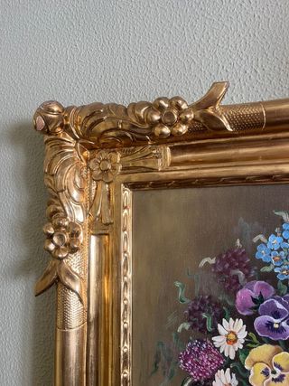 Marco en madera, dorado en oro fino