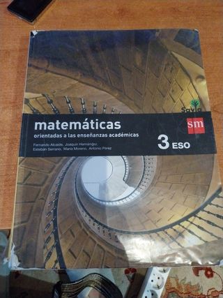 Libro texto de Matemáticas 3 ESO