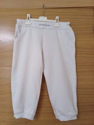 pantalones blancos de chándal 