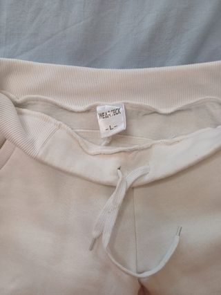 pantalones blancos de chándal 