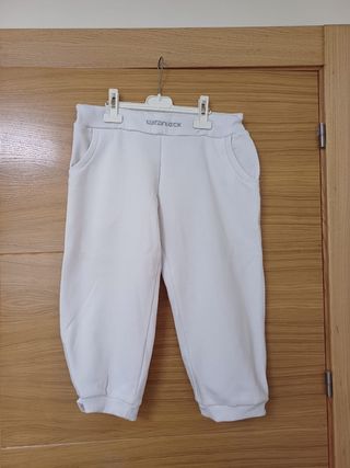 pantalones blancos de chándal 