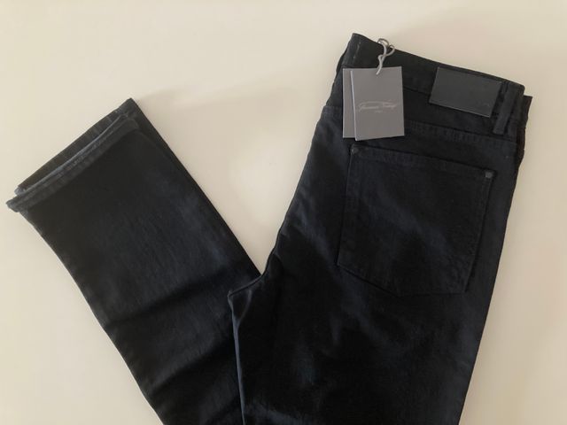 American Vintage. Pantalón vaquero slim negro. W32