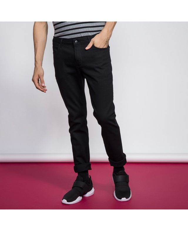 American Vintage. Pantalón vaquero slim negro. W32