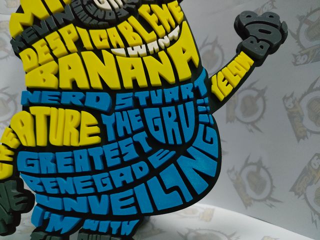 Calligrama 3D Minion