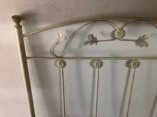 Cabecero forja blanco