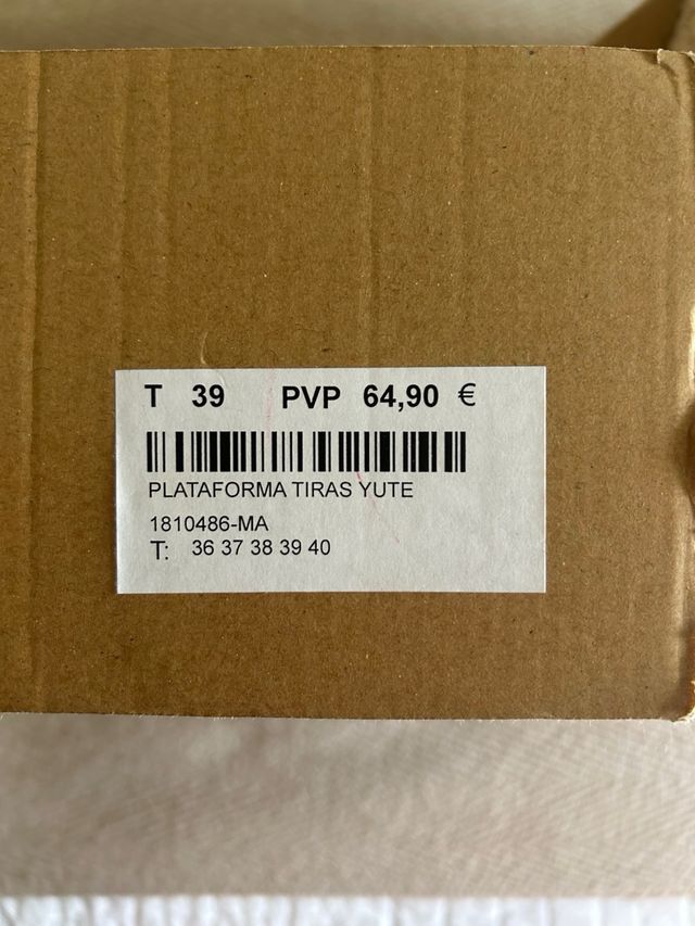 Sandalias con plataforma de yute