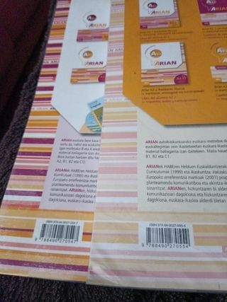 Libros Euskara 4° ESO (2 libros) Ed. Arian