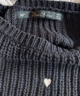 Jersey negro corazones