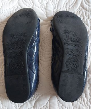 Manoletinas azul marino