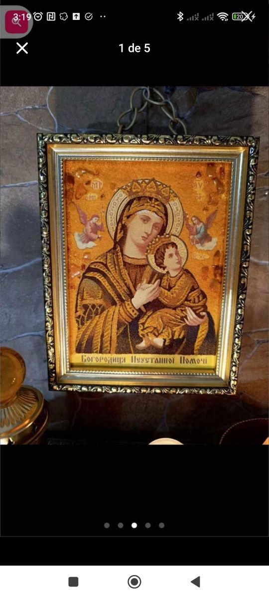 ICONO RUSO DE MIGA CONSAGRADA