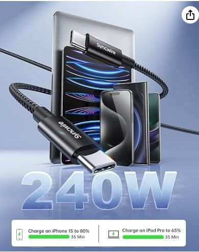 Syncwire Cable USB C a USB C, 2M