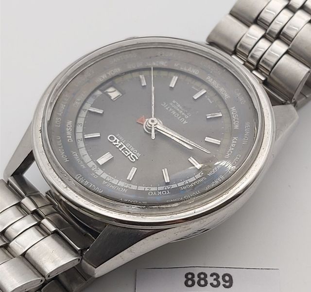 SEIKO WORLD TIME GMT 6217 7010 AUTOMATICO HOMBRE