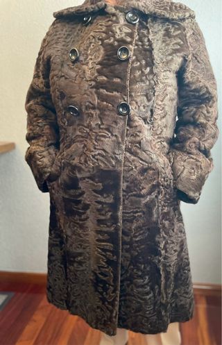 Abrigo piel de Astracán reversible