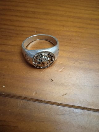 Anillo acero hombre talla grande