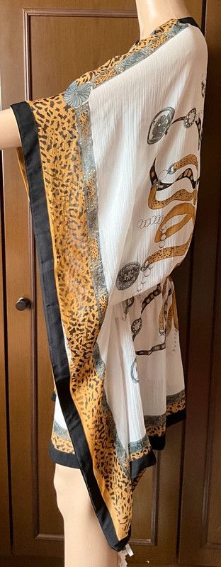 Tunica leggera Honey Donna, colore bianco marrone