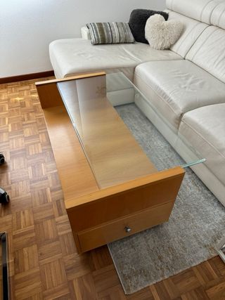 Mesa auxiliar salon madera