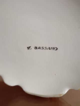 Vaso di Bassano decorato a mano retro