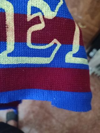 Antigua bufanda futbol fc Barcelona