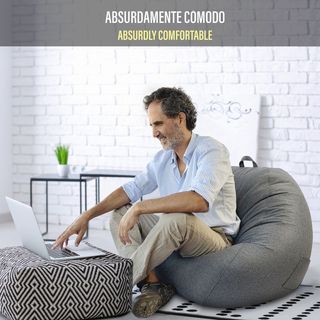 Puff salon redondo moderno - Puf gigante gamer XXL