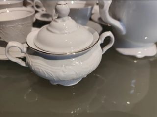 Juego café de Alhambra con filo de oro