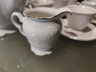 Juego café de Alhambra con filo de oro