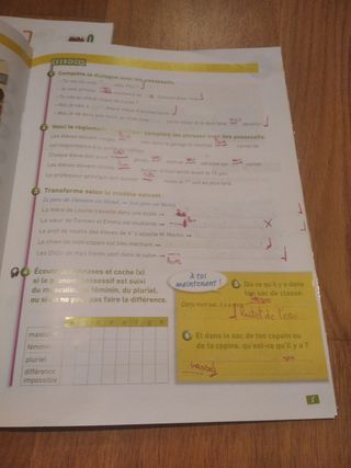 Libro y cuadernillo de inglés