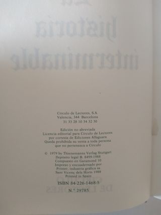 Libro la historia interminable