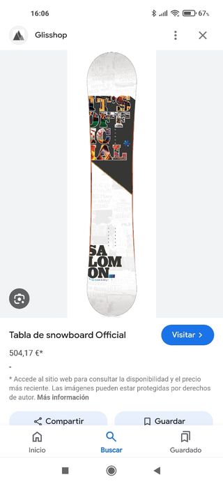 Tabla snowboard Salomón officcial,