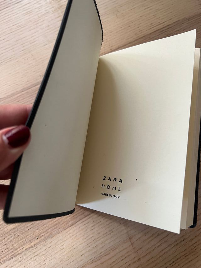 Libreta hojas blancas Zara Home