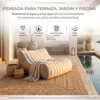 Puff exterior de diseño - Puf gigante jardin XXL