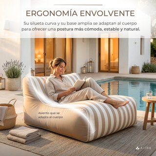 Puff exterior de diseño - Puf gigante jardin XXL