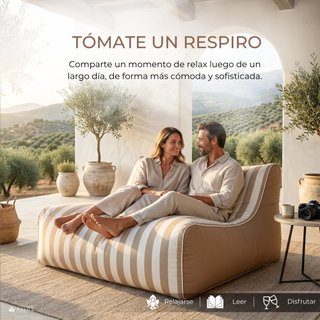 Puff exterior de diseño - Puf gigante jardin XXL