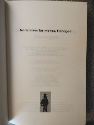 Novela juvenil No te laves las manos, Flanagan