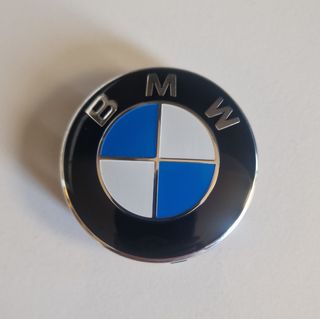 BMW 4 tapas buje 68mm o 56mm azul blanco